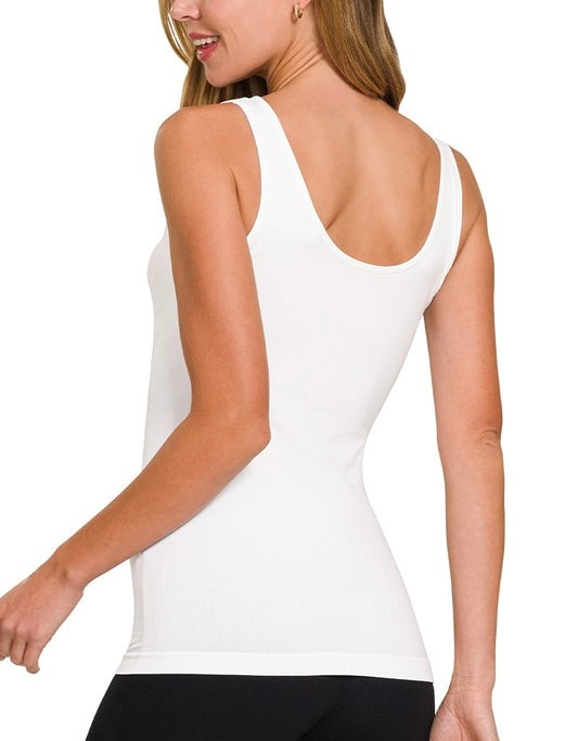 White 2 Way seamless tank