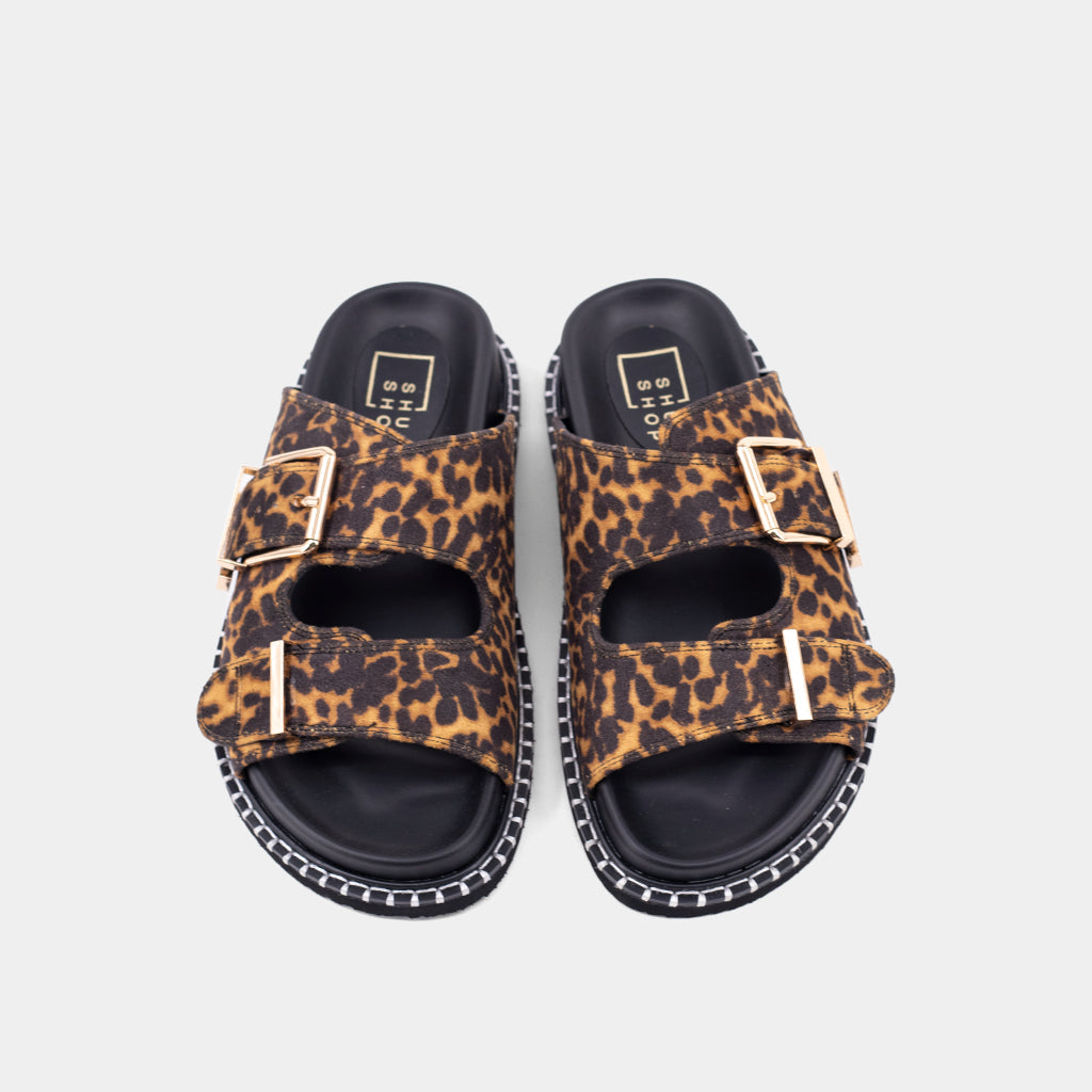 Charlotte Leopard Sandal