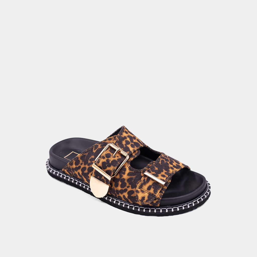 Charlotte Leopard Sandal