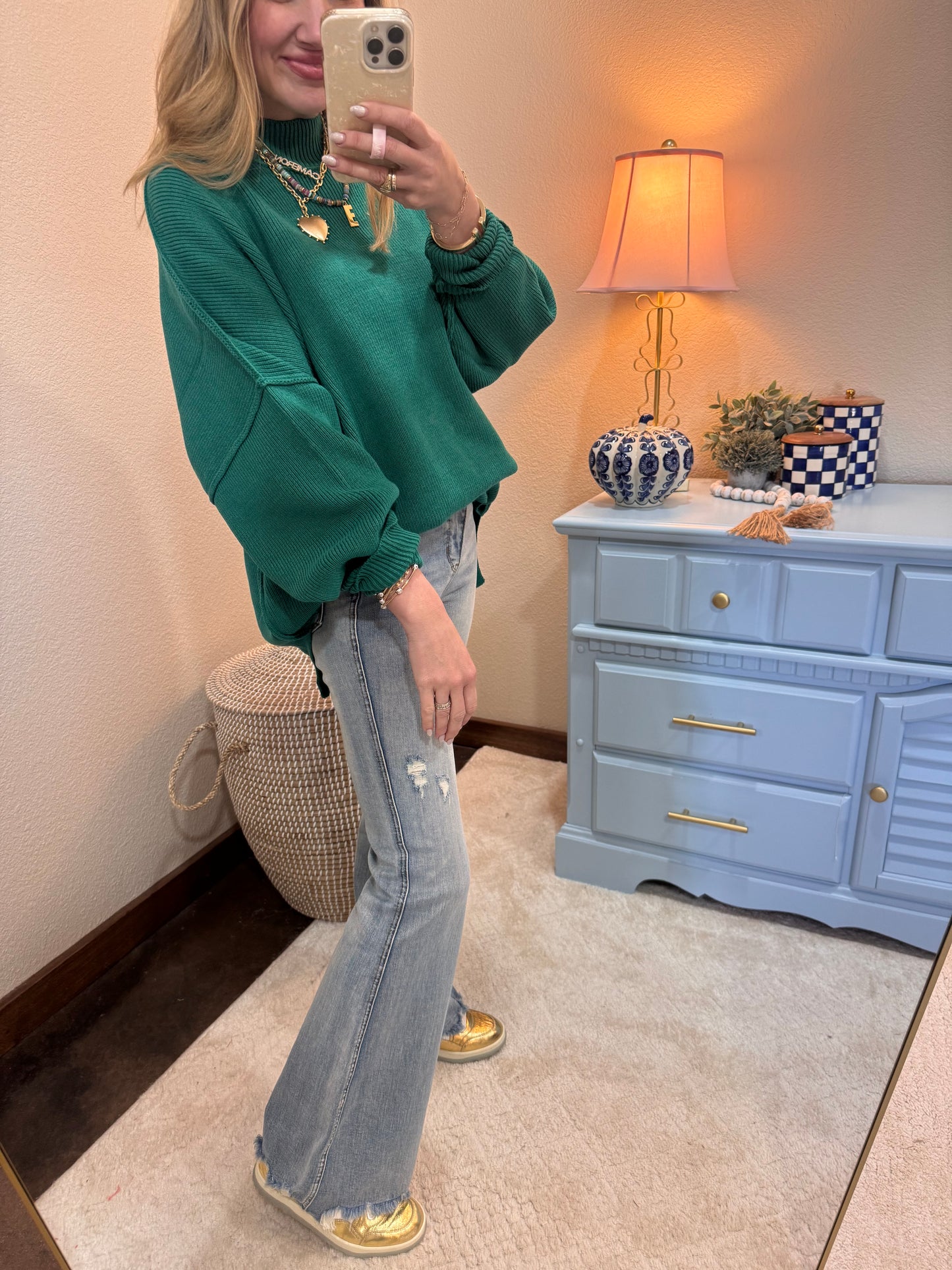 Forest Mock Neck Sweater