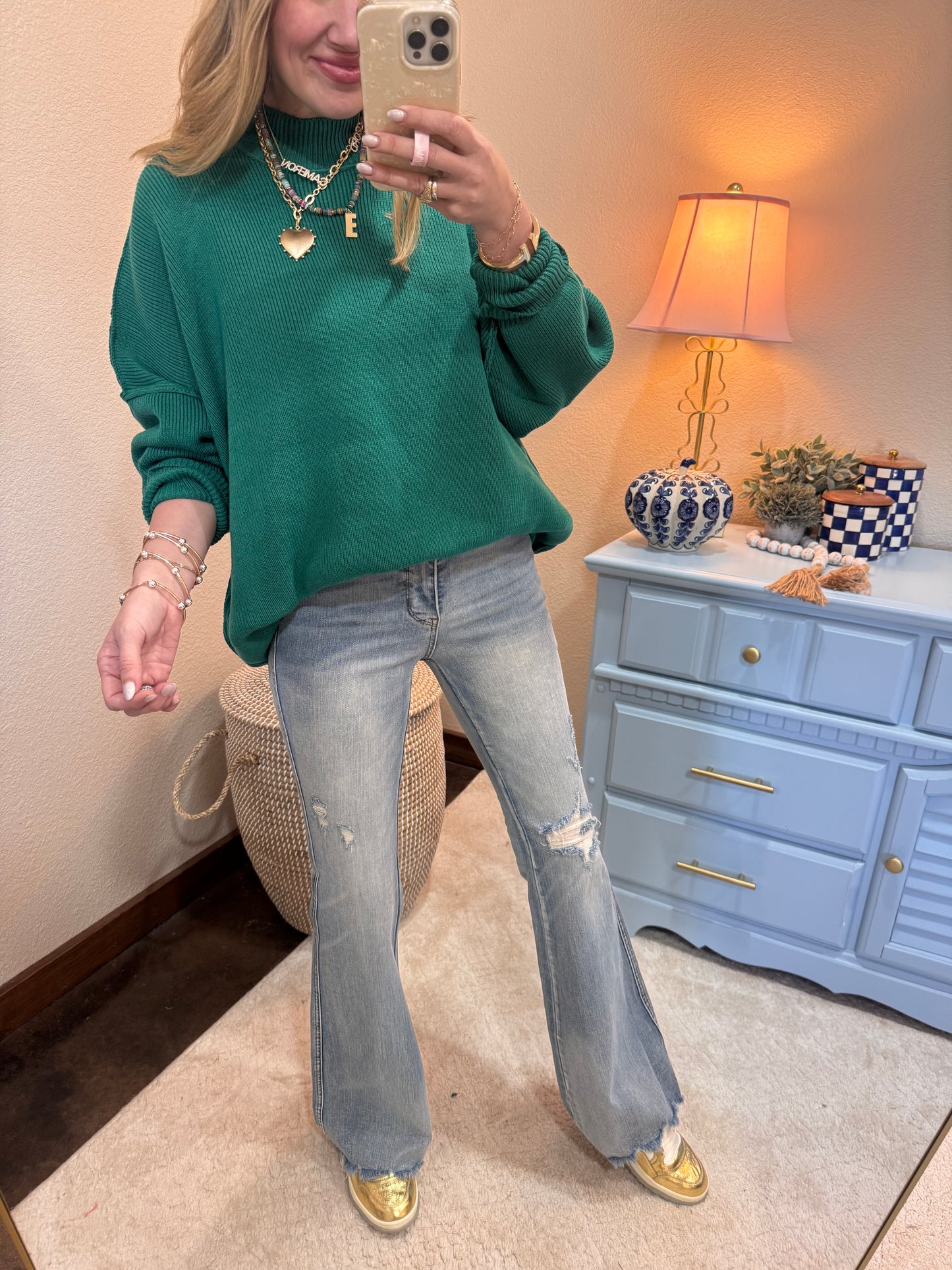 Forest Mock Neck Sweater