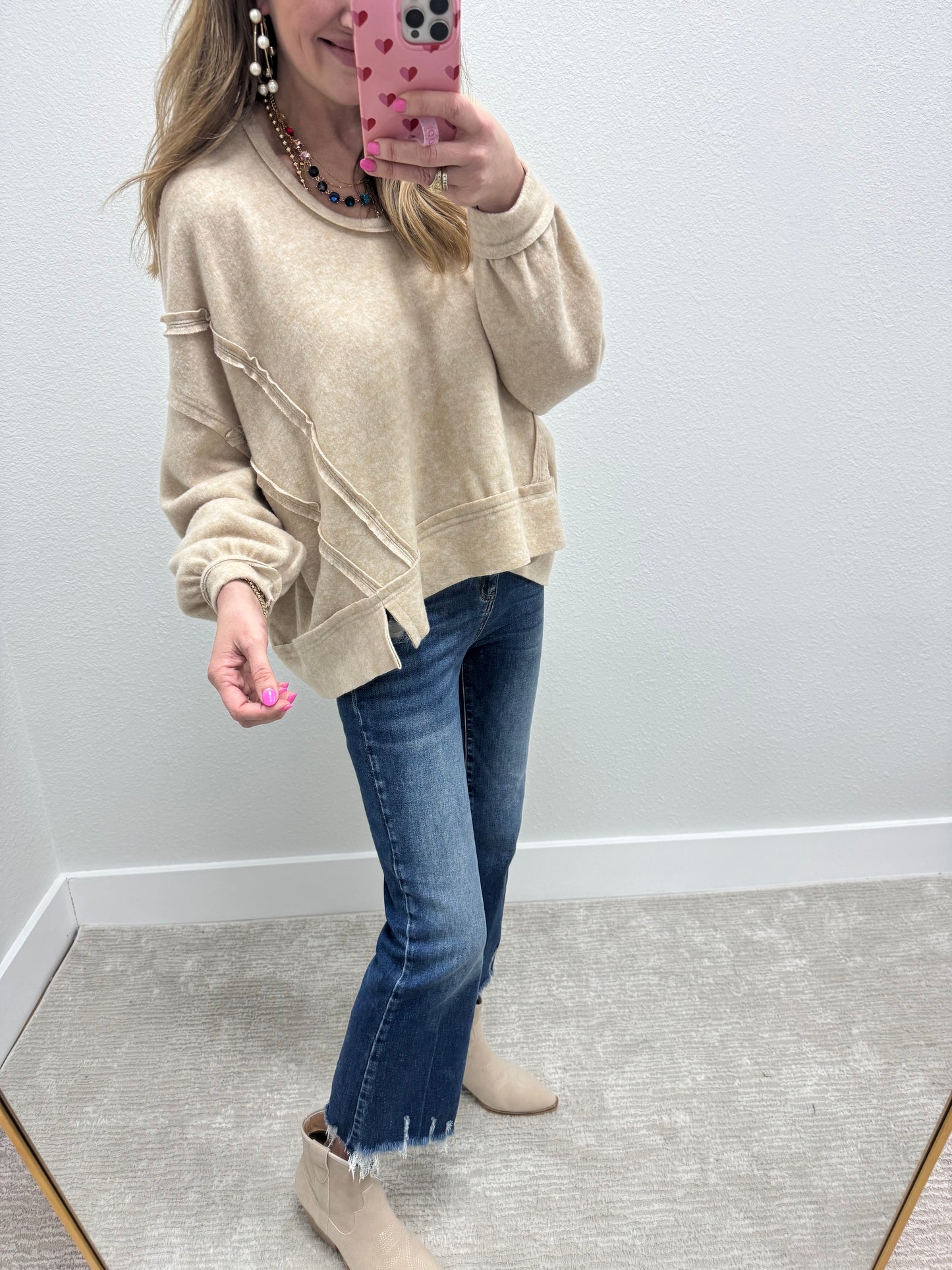 Bone Suede Bootie FS