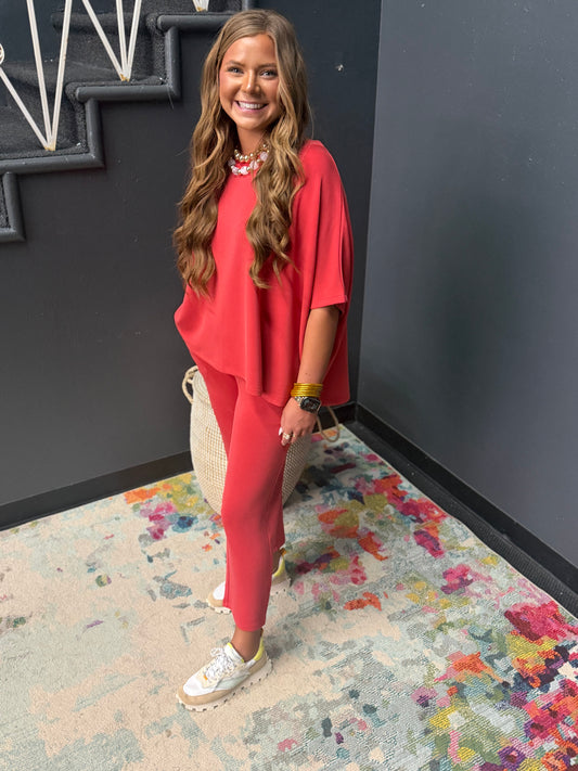 Brick Two Piece Pant Set