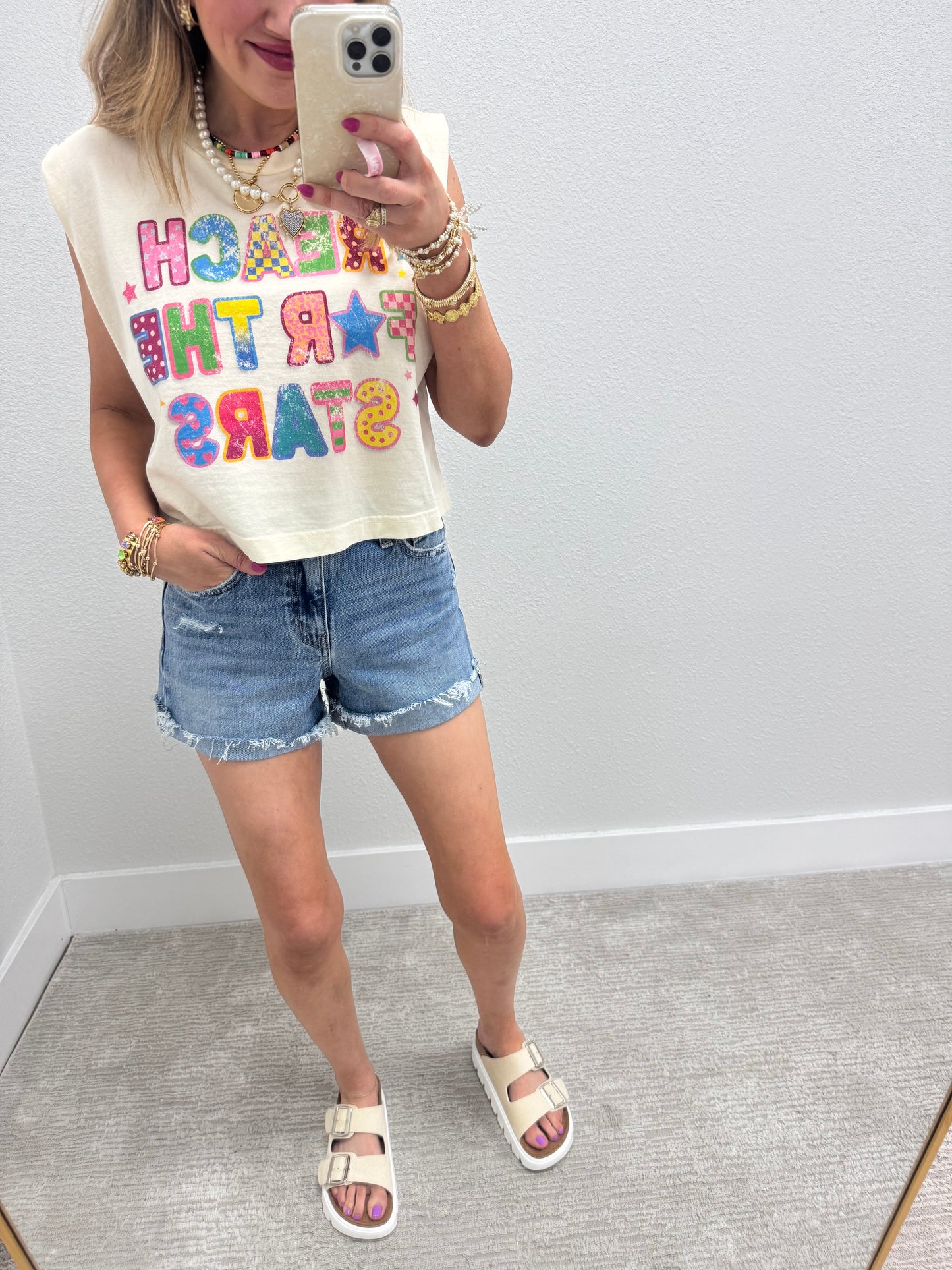 Reach For The Stars Muscle Tee