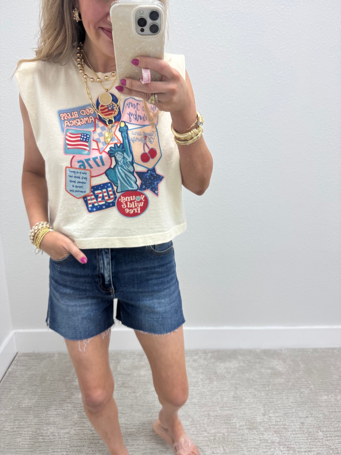 Patriotic Patch Muscle Tee
