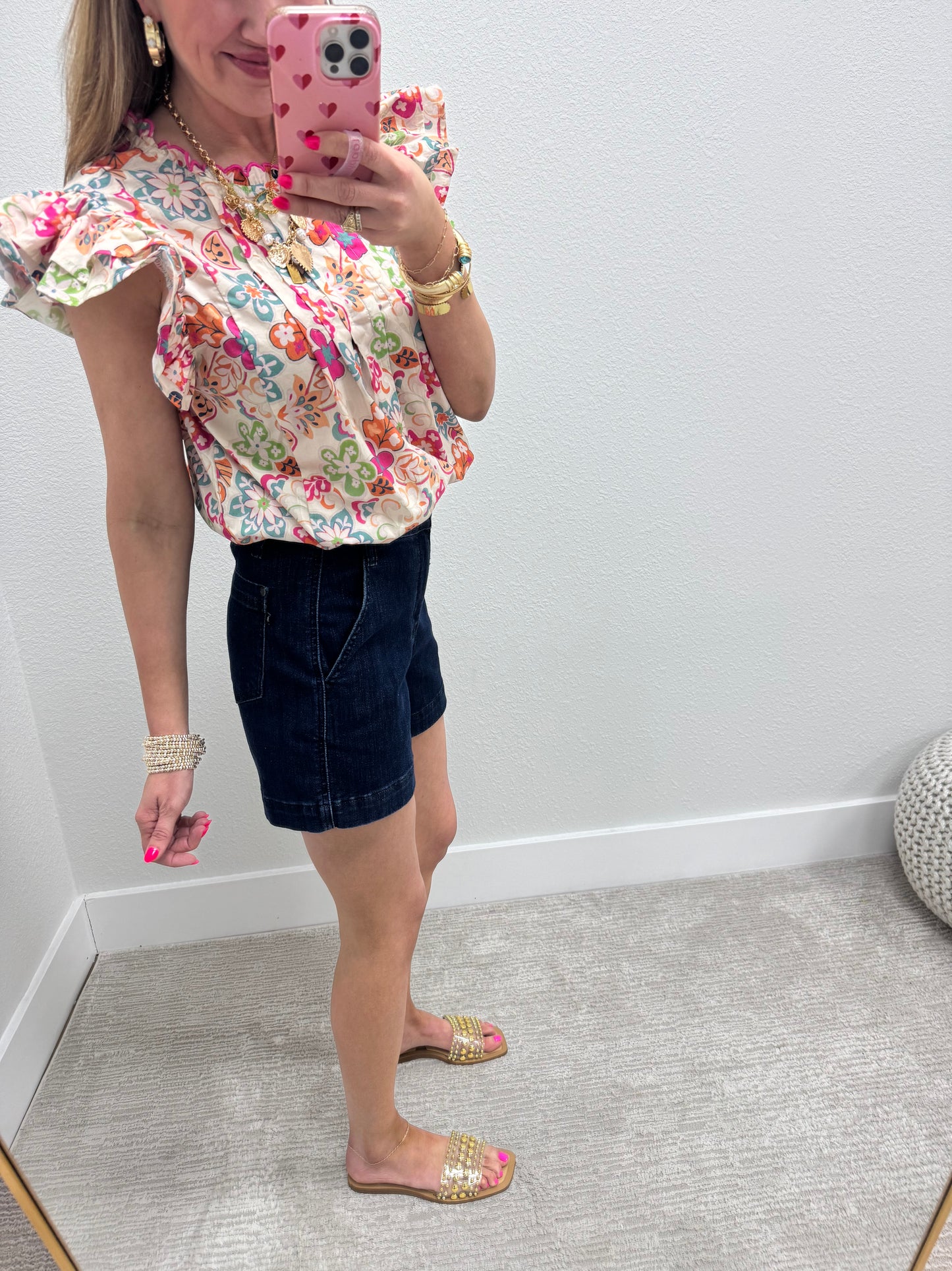 Judy Blue Dark Denim Trouser Shorts
