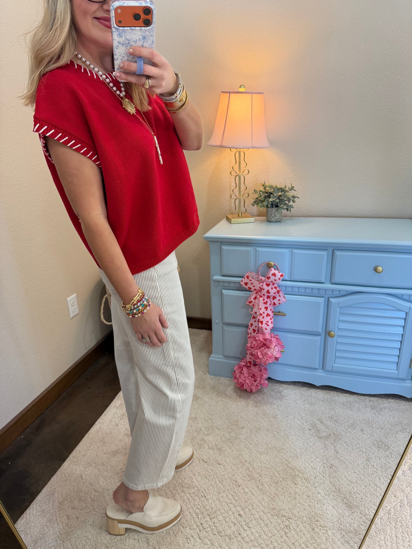 Ruby Stitch Detailed Sweater Vest Top