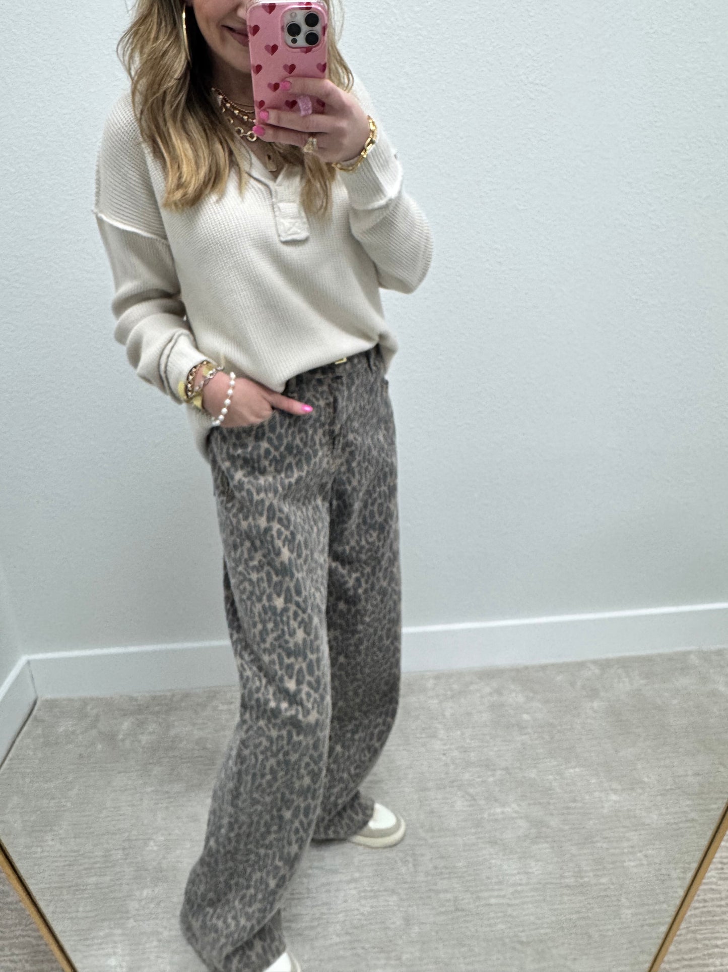 Sand Beige Collared Exposed Hem Long Sleeves FS