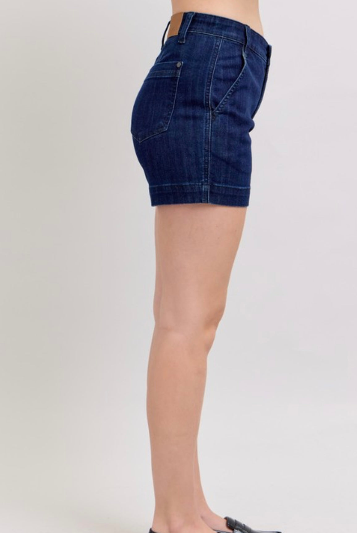 Judy Blue Dark Denim Trouser Shorts
