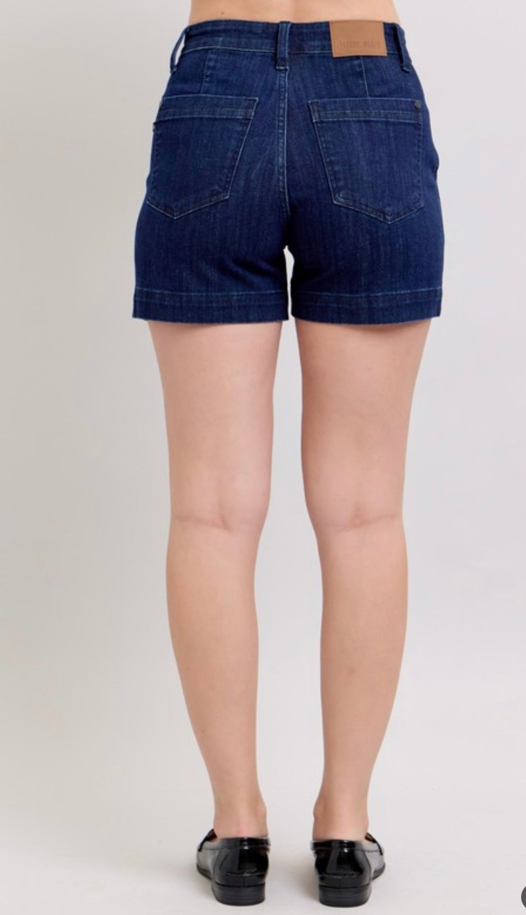 Judy Blue Dark Denim Trouser Shorts