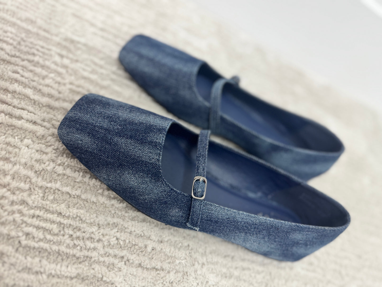 Denim Adele Flats FS