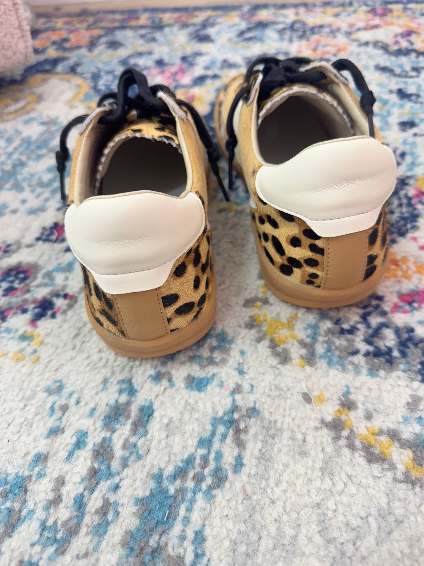 Leopard Genuine Rawhide Sneakers FS