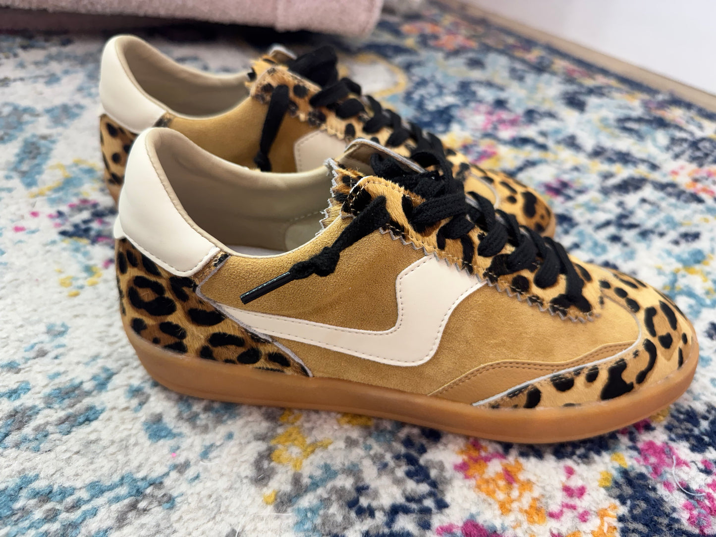 Leopard Genuine Rawhide Sneakers FS