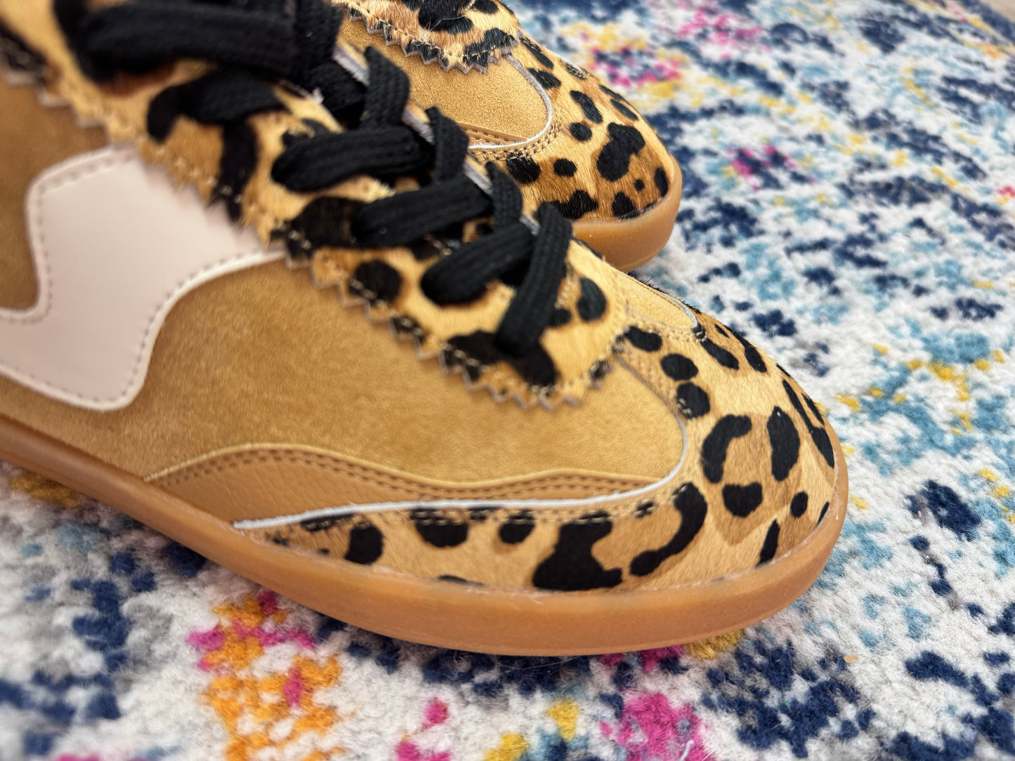 Leopard Genuine Rawhide Sneakers FS