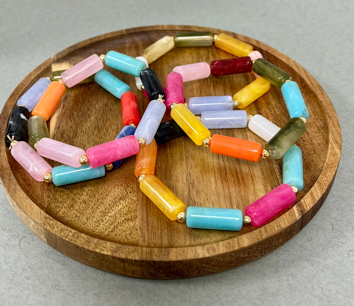 Multi Colored Stretchy Bracelet Set