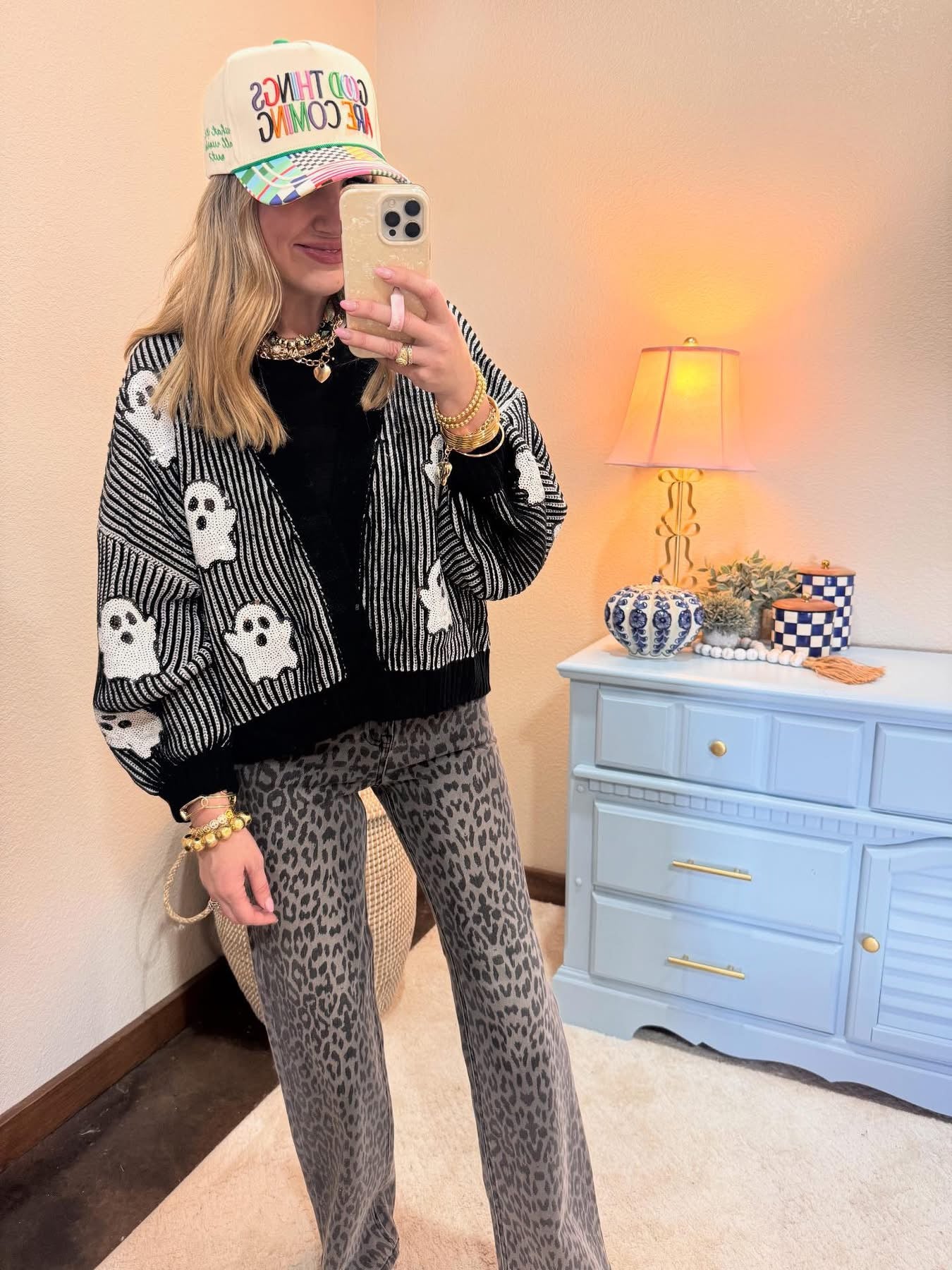 Black and White Ghost Cardigan