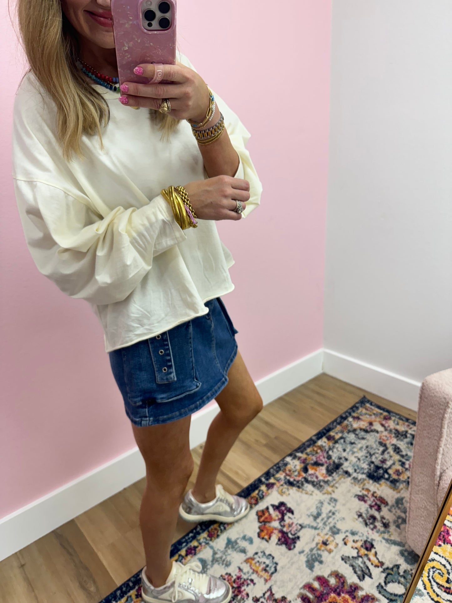Risen Denim Cargo SKORT FS