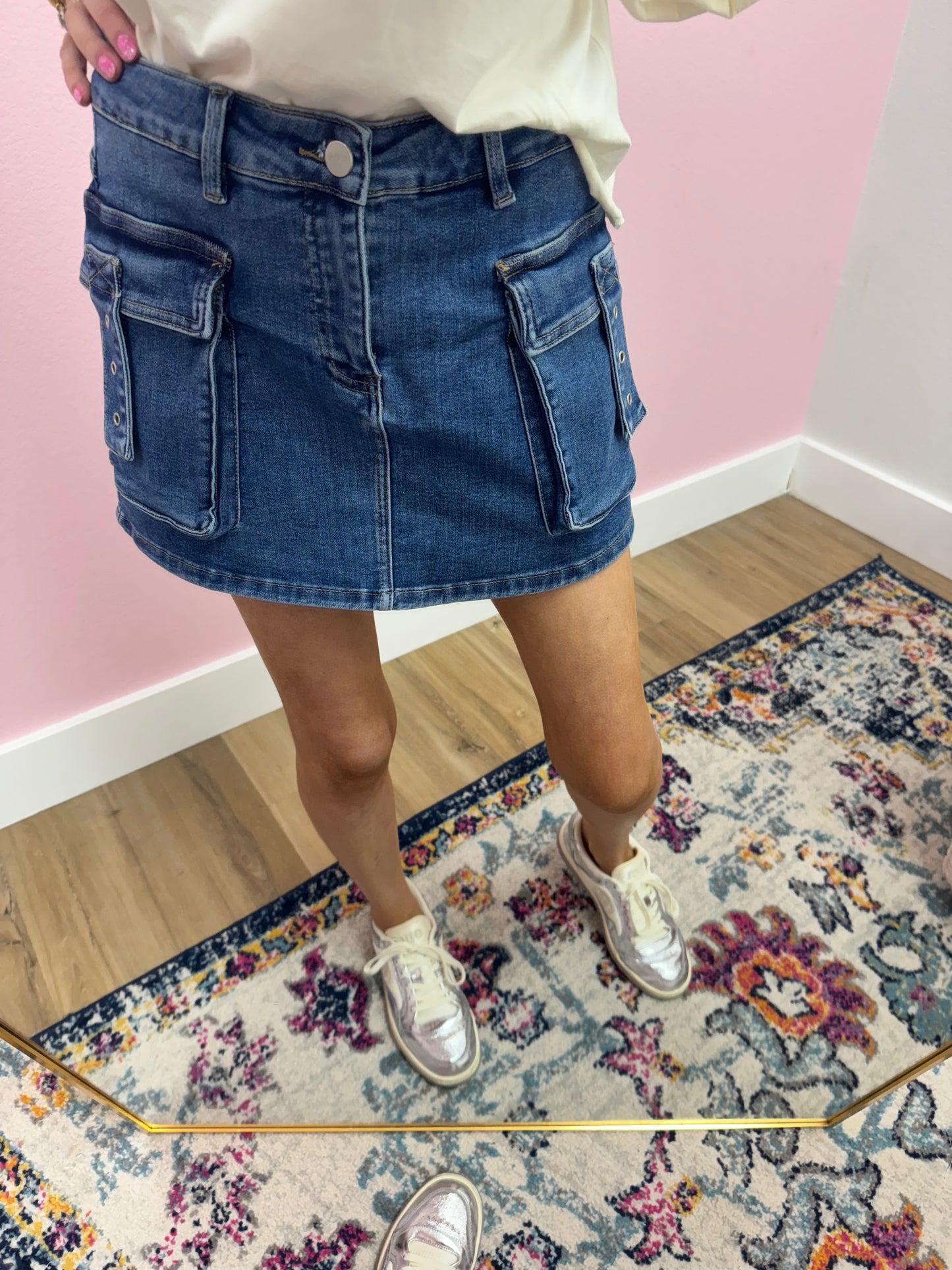 Risen Denim Cargo SKORT FS