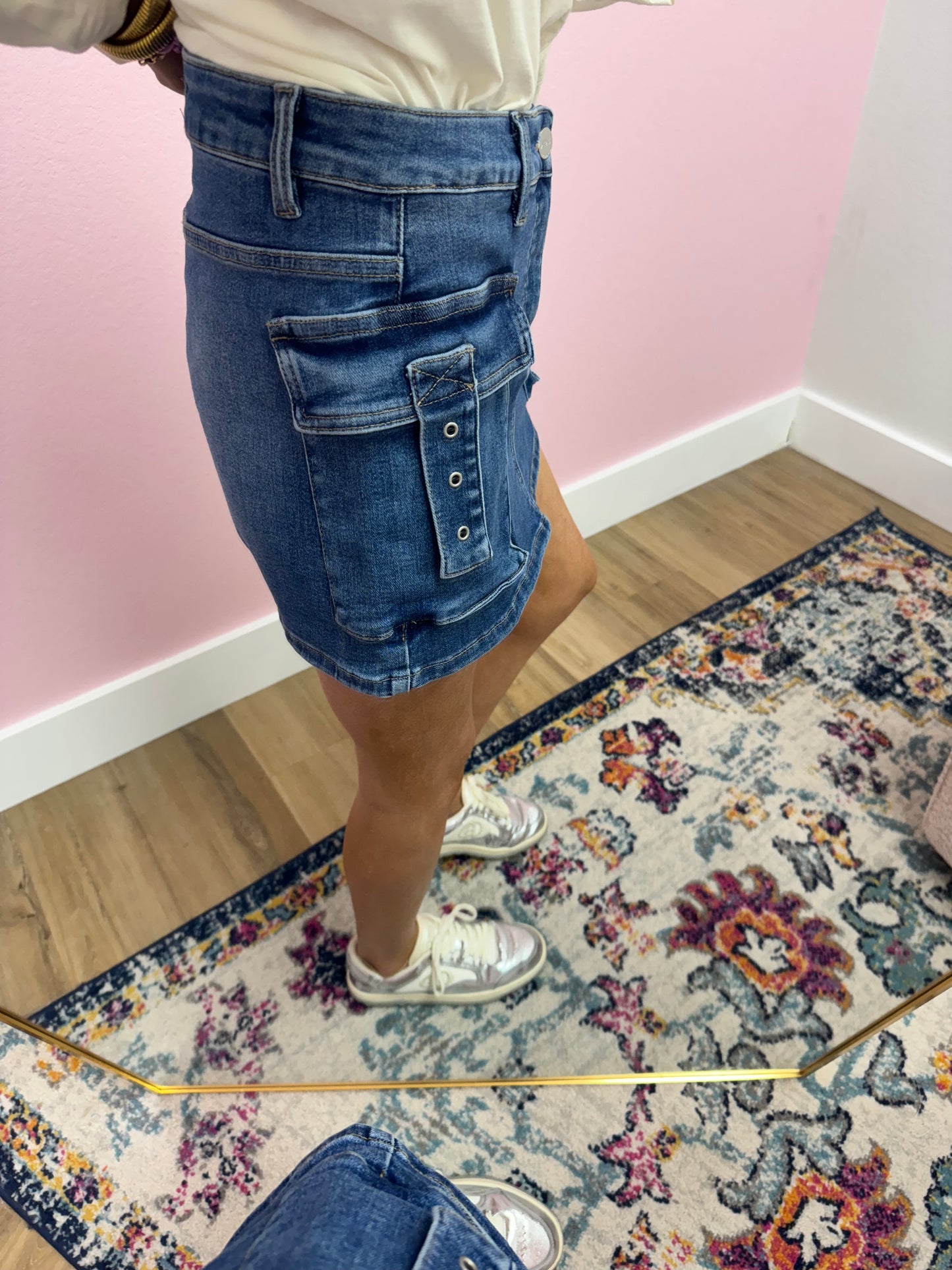 Risen Denim Cargo SKORT FS