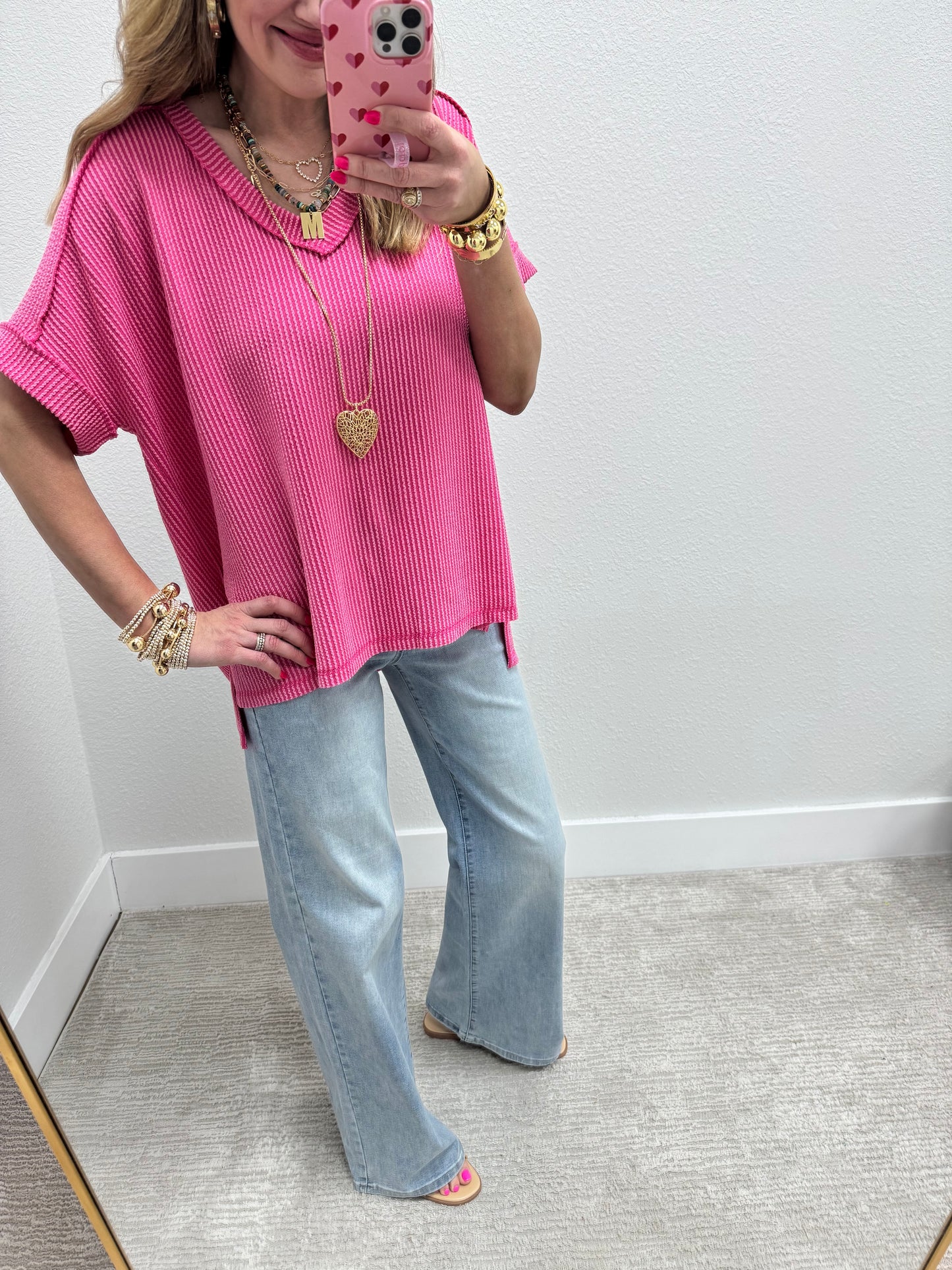Risen Light Wash Drawstring Jeans FS