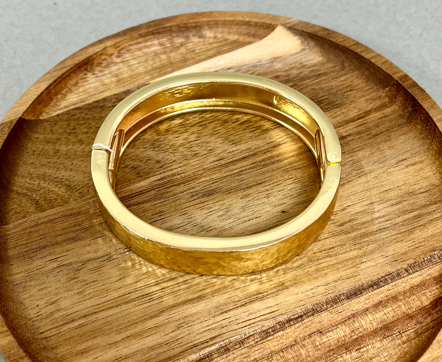 Textured Gold Cuff Bracelet