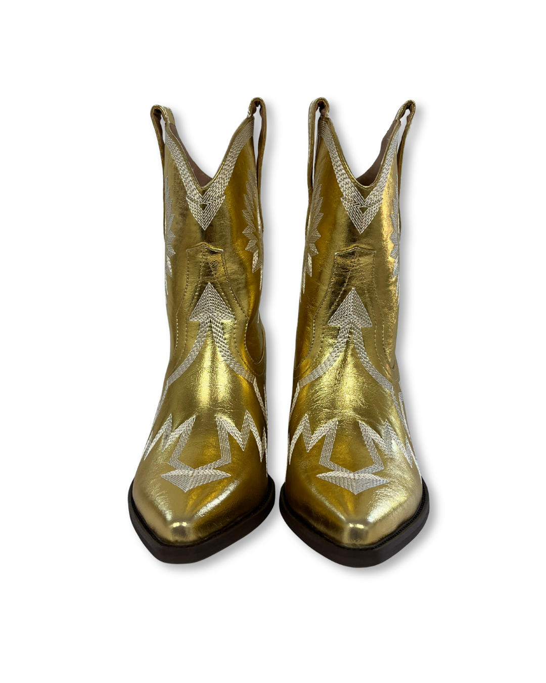 Gold Short Cowboy Boots