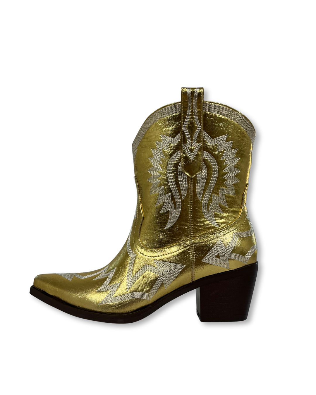 Gold Short Cowboy Boots