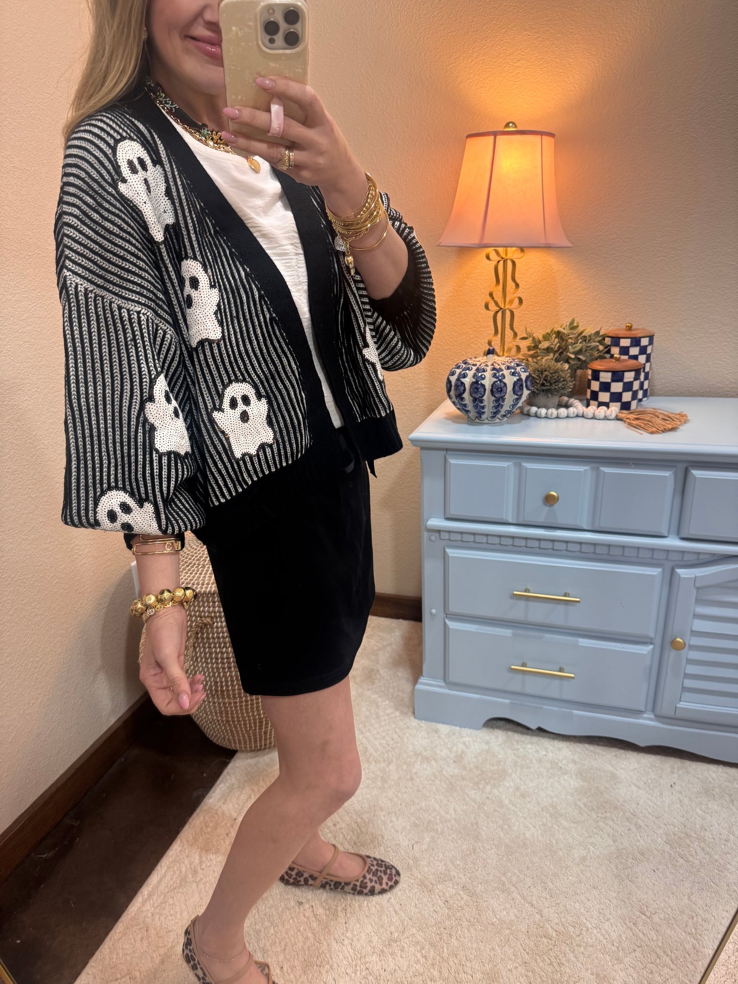 Black and White Ghost Cardigan