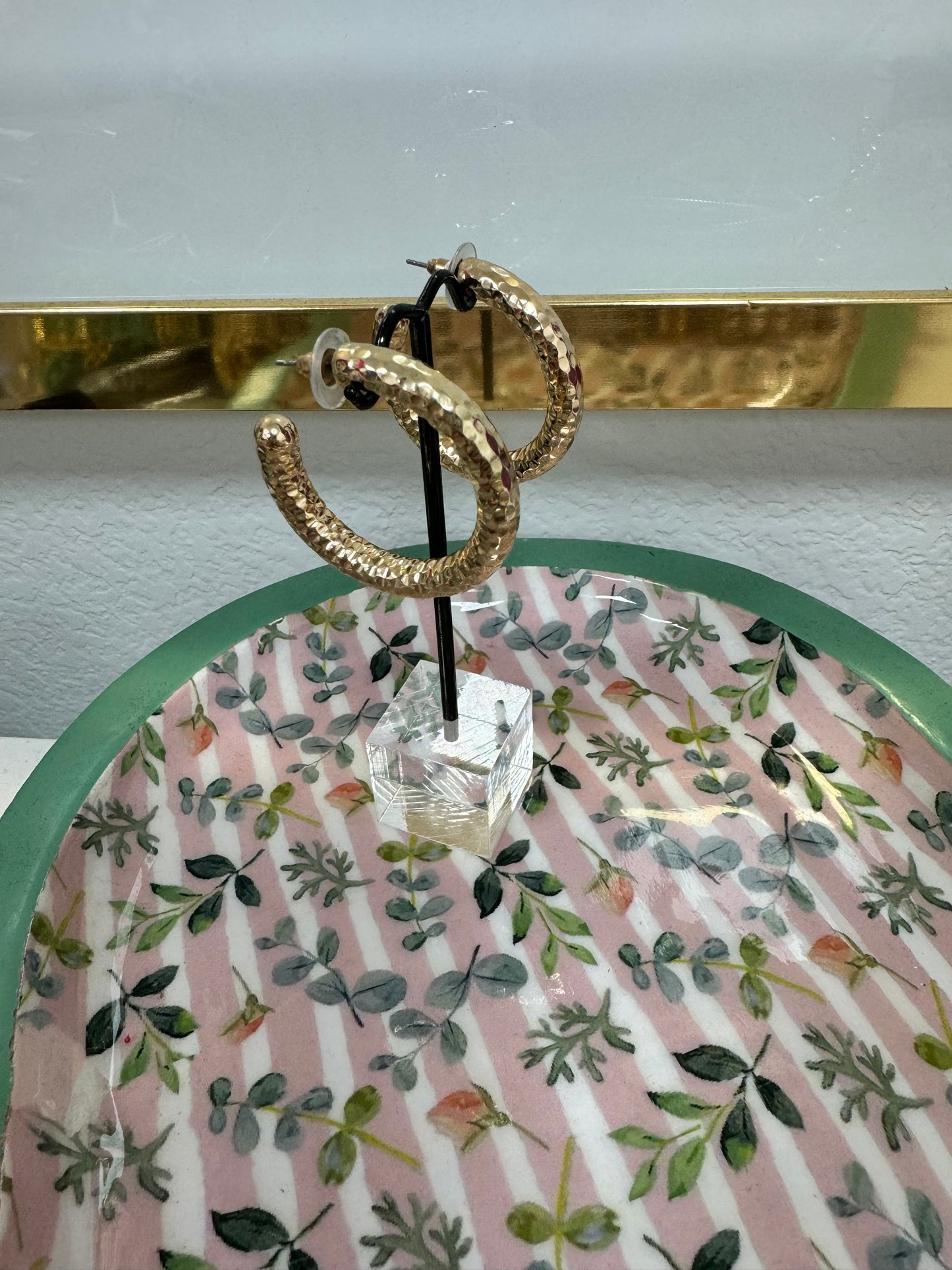 Shiny Texture Hoops (Silver and Gold)