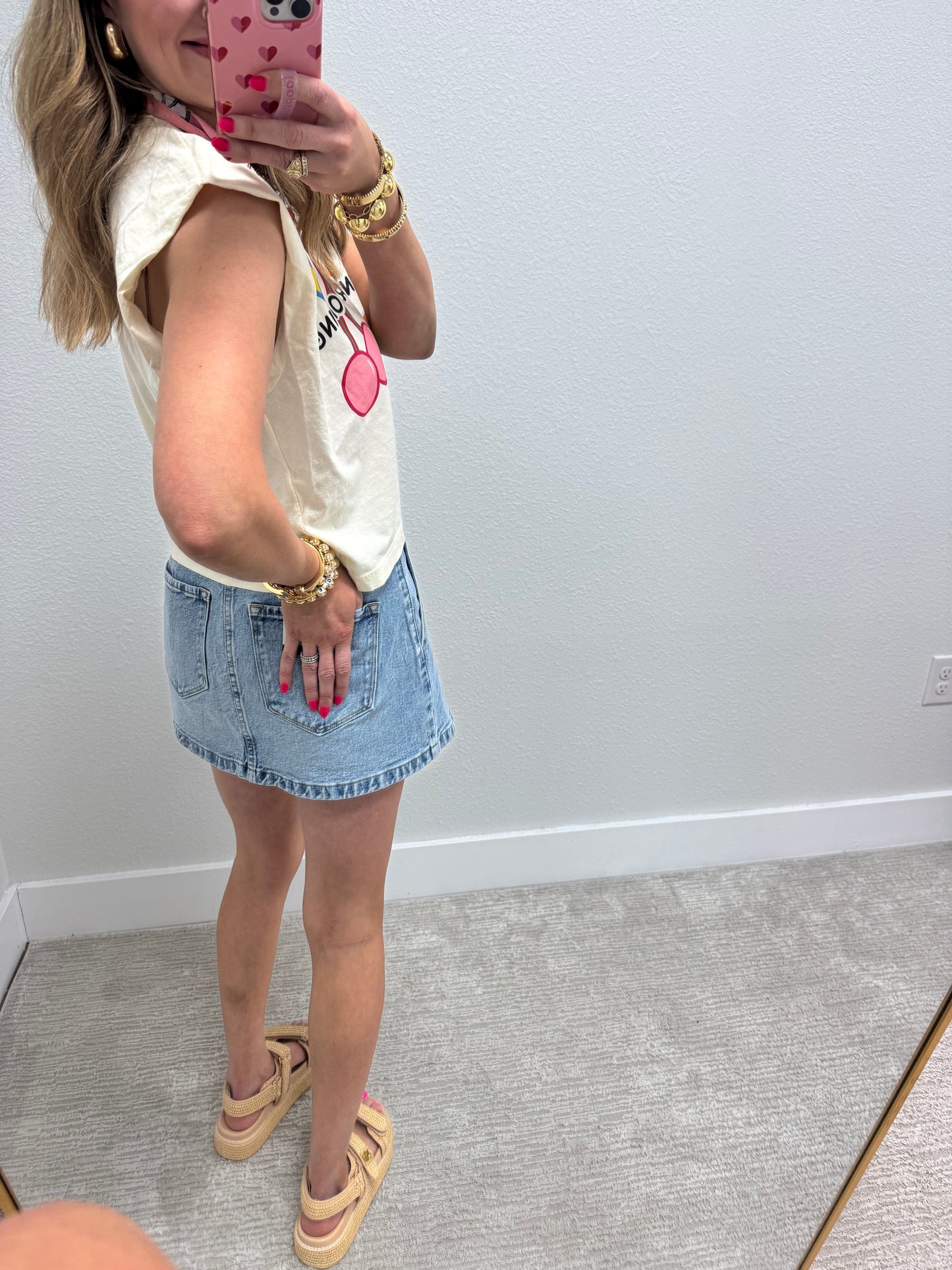 Kancan Denim Skort