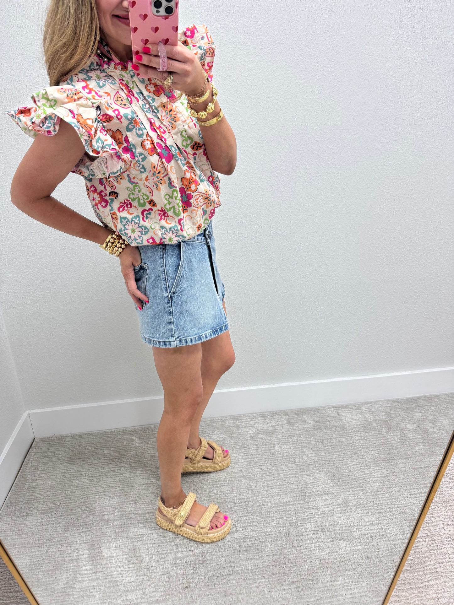 Kancan Denim Skort