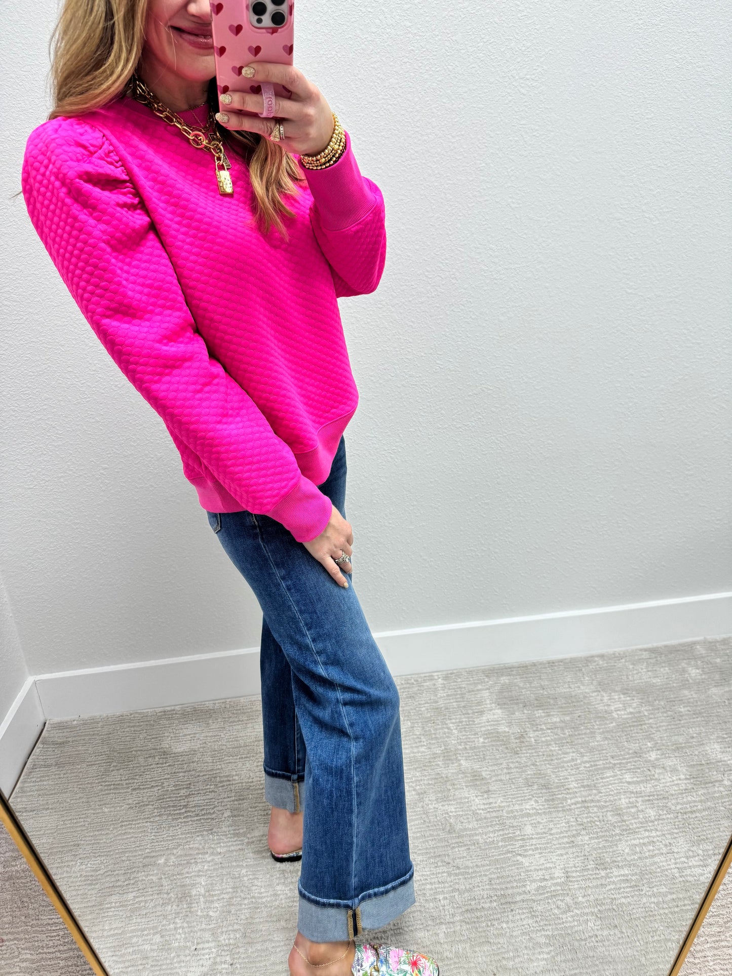 Risen Tummy Control Ankle Cuff Jeans