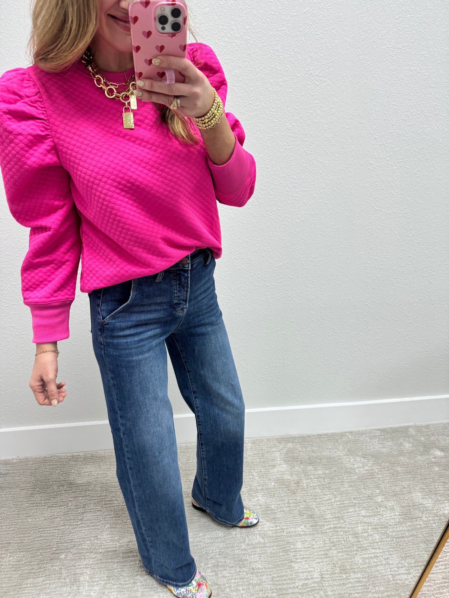 Risen Tummy Control Ankle Cuff Jeans