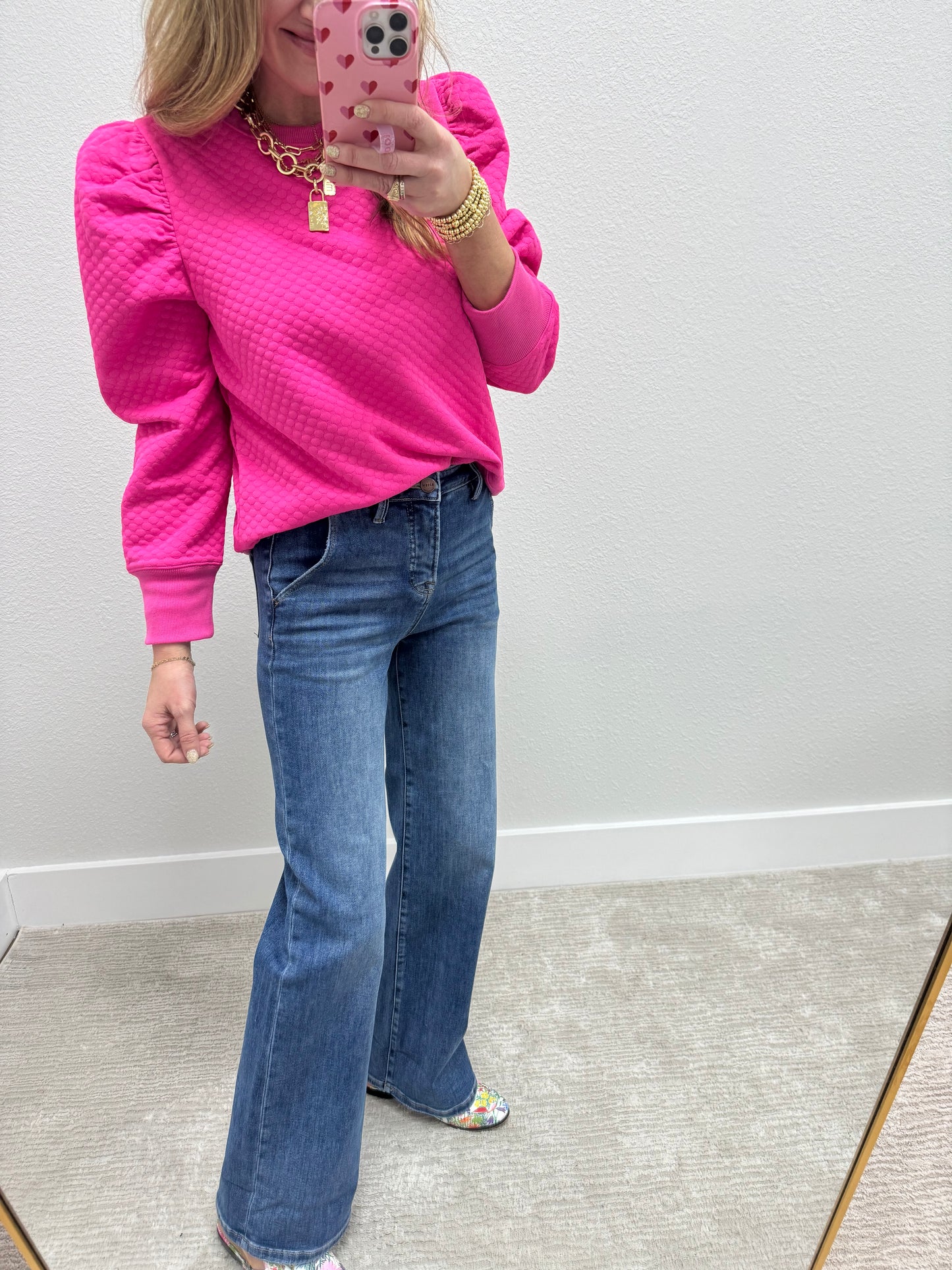 Risen Tummy Control Ankle Cuff Jeans