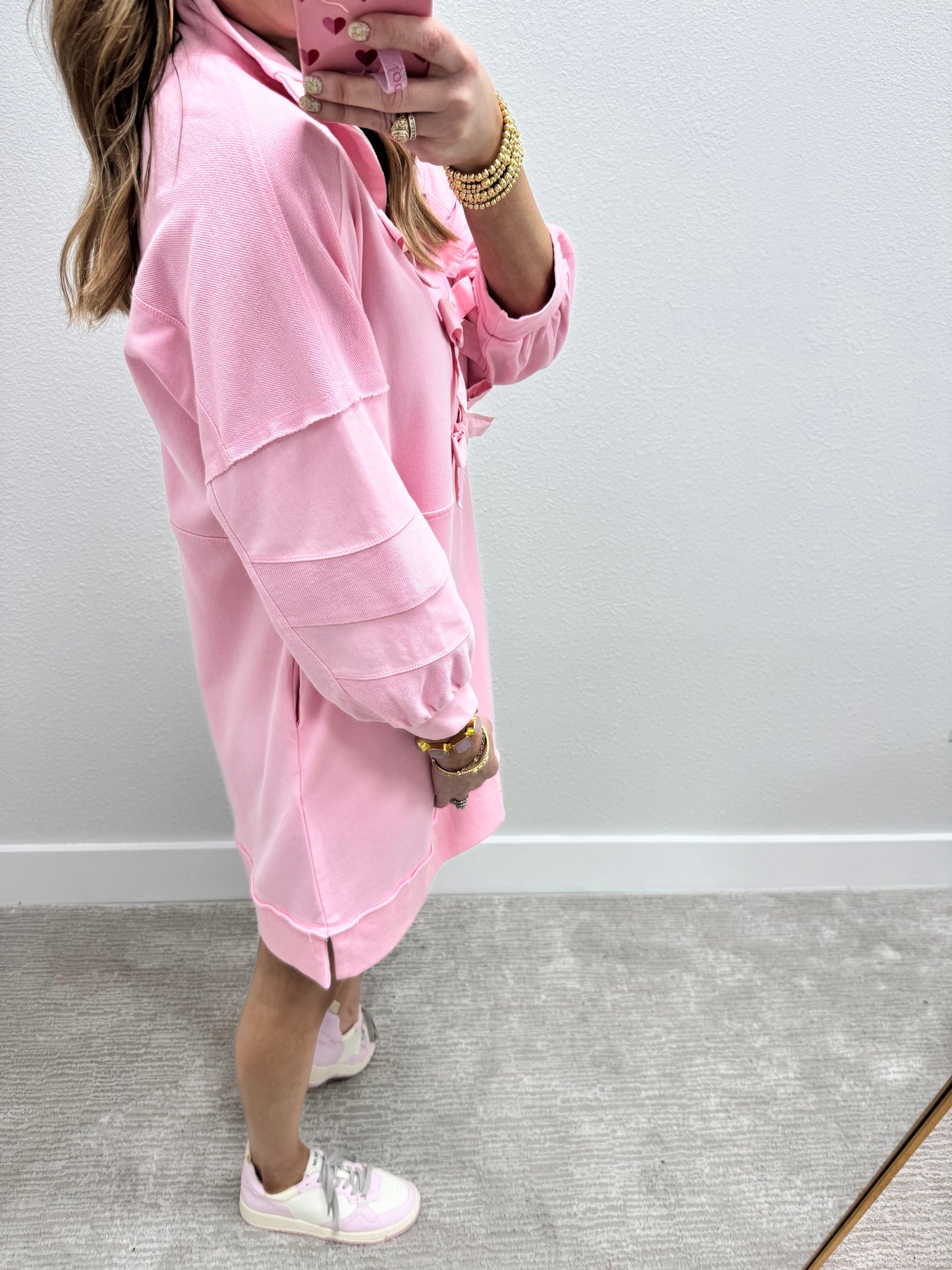 Light Pink Bow Front Dress FS