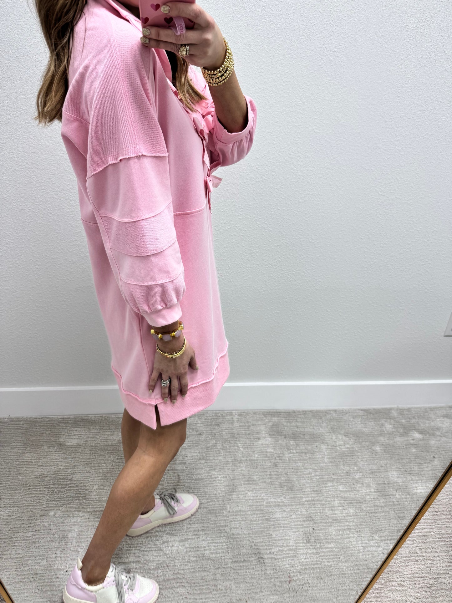 Light Pink Bow Front Dress FS