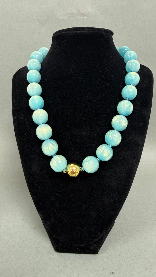 Colored Bead Magnetic Necklace- 6 Colors