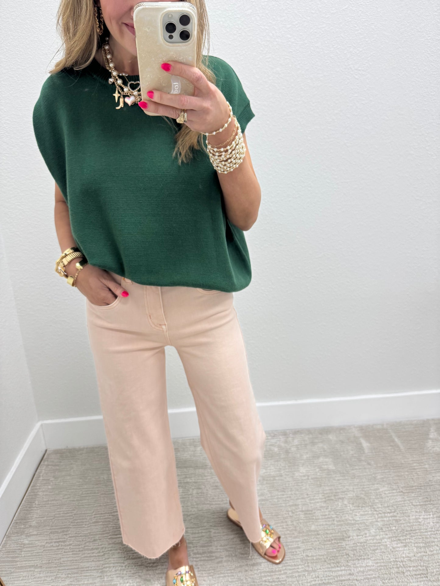 Light Pink Straight Leg Jean