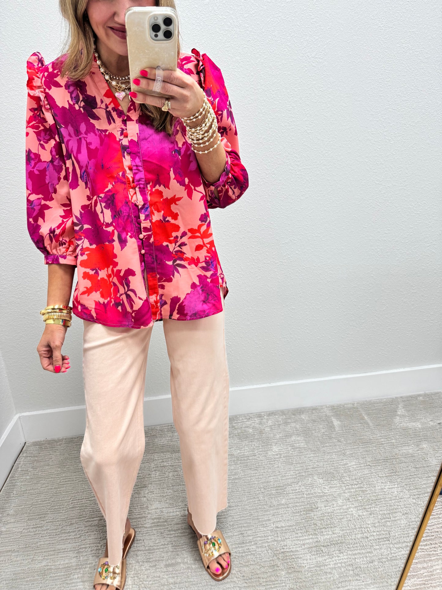 Light Pink Straight Leg Jean