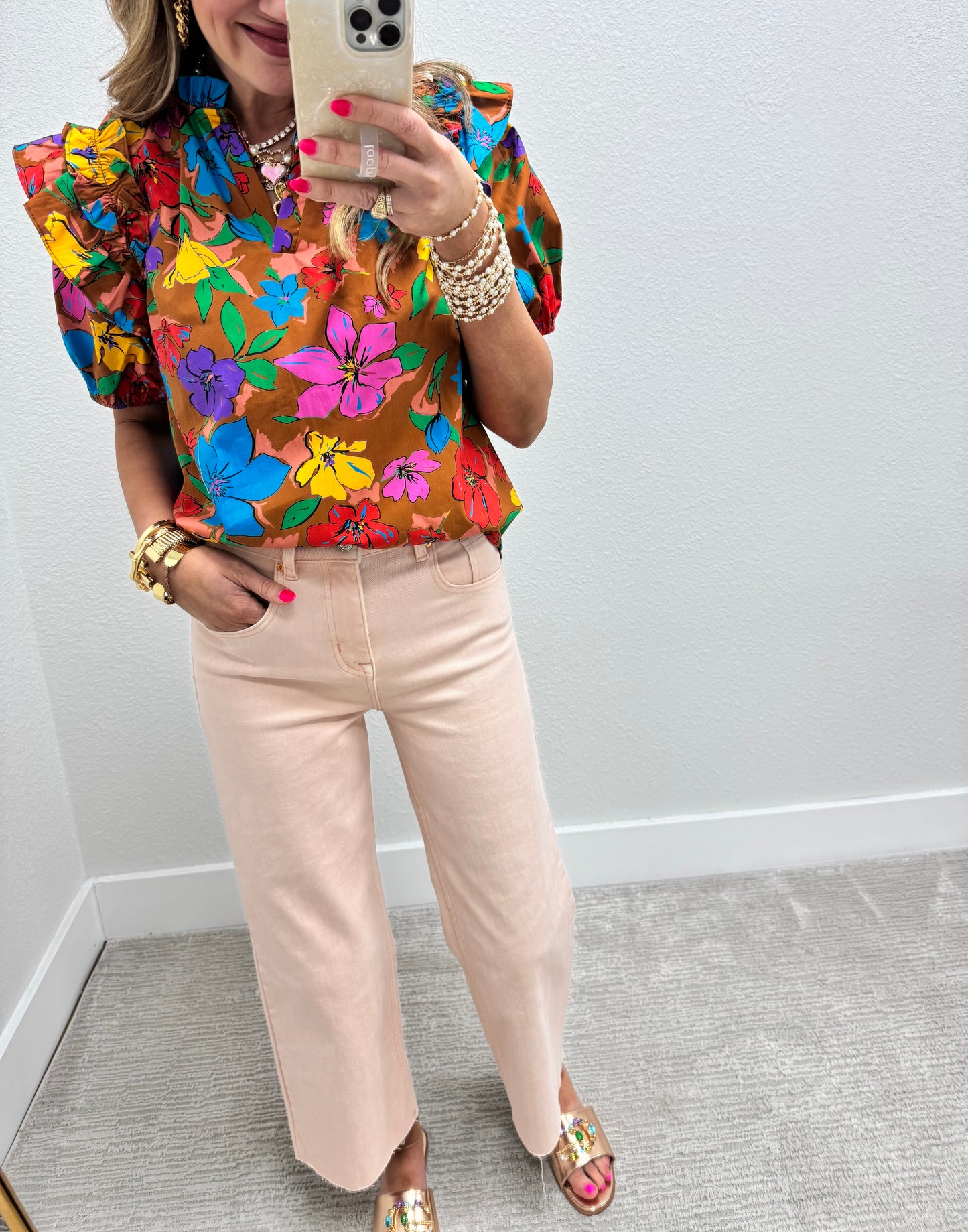 Light Pink Straight Leg Jean