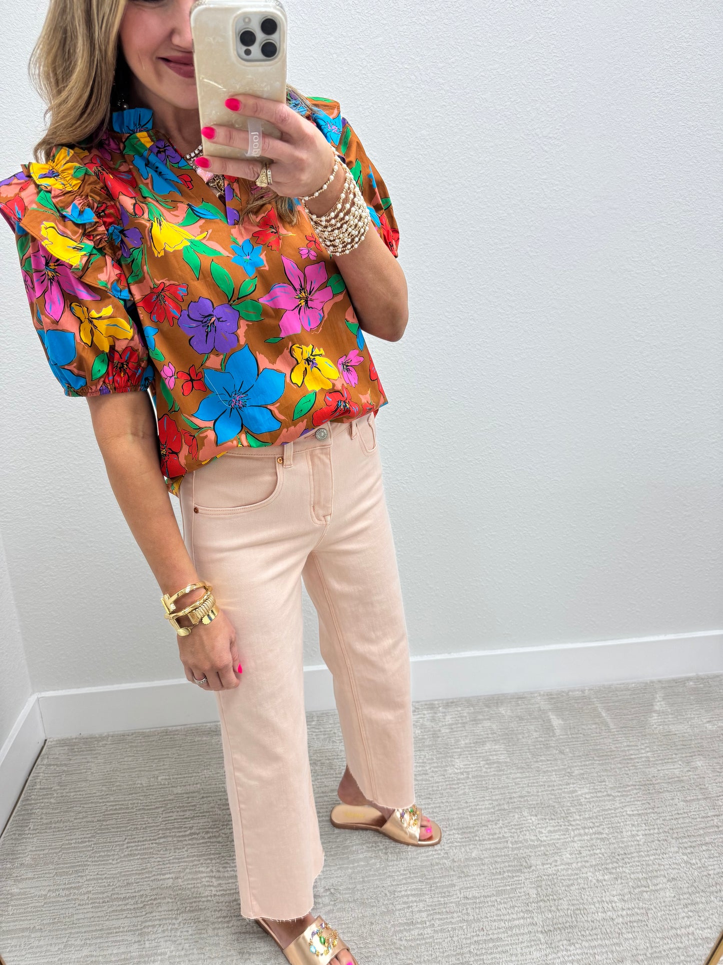 Light Pink Straight Leg Jean