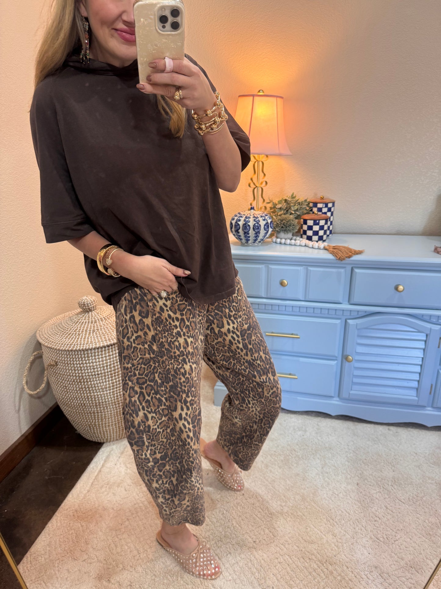 Espresso Pima Cotton SunFade Raglan Hoodie