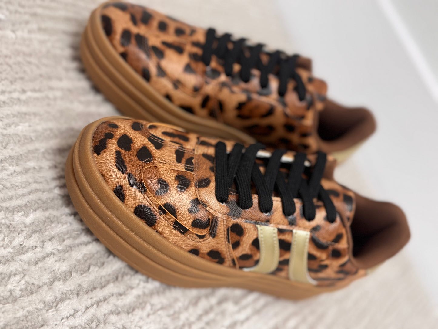 Leopard Platform Sneakers