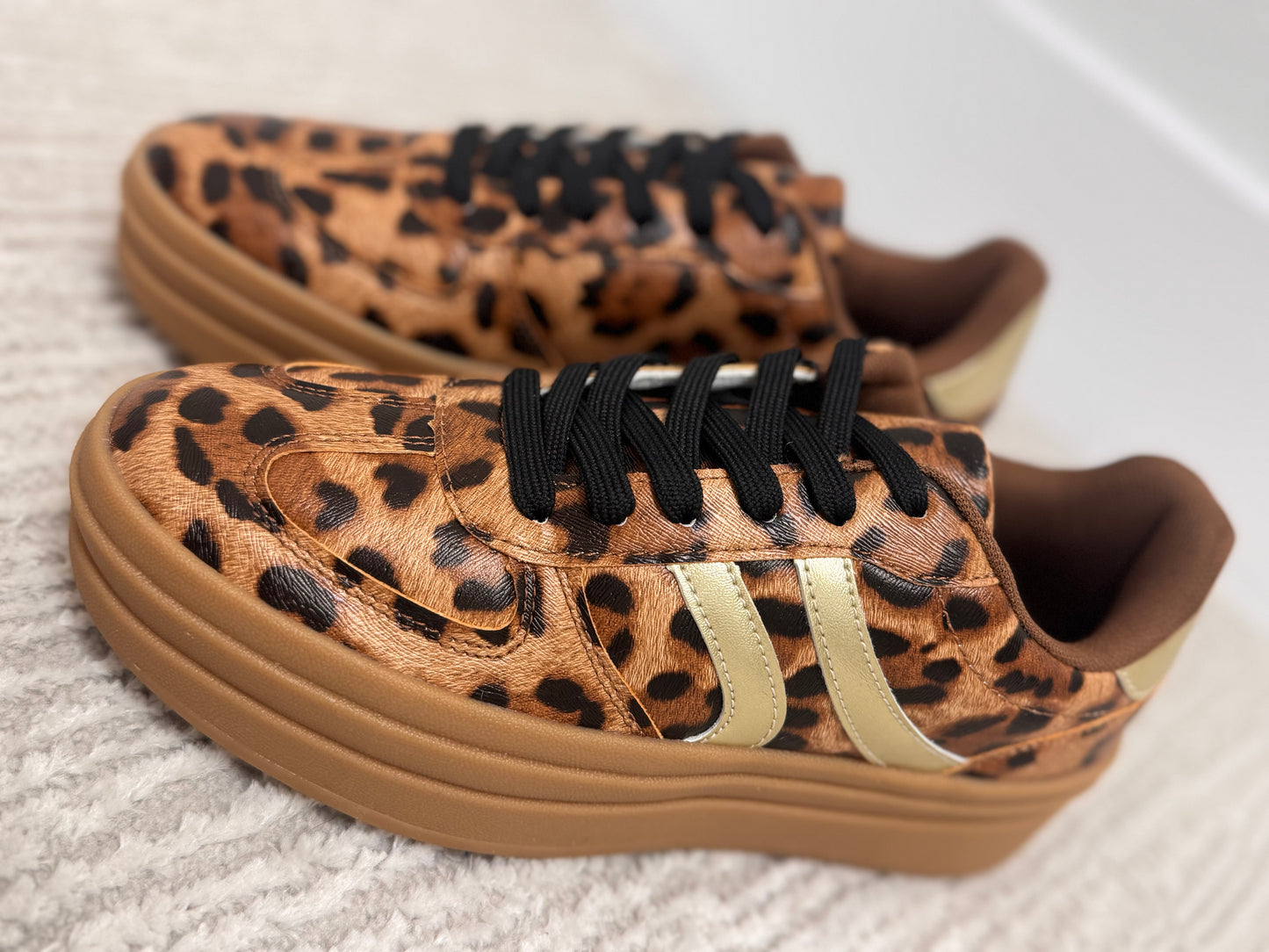 Leopard Platform Sneakers