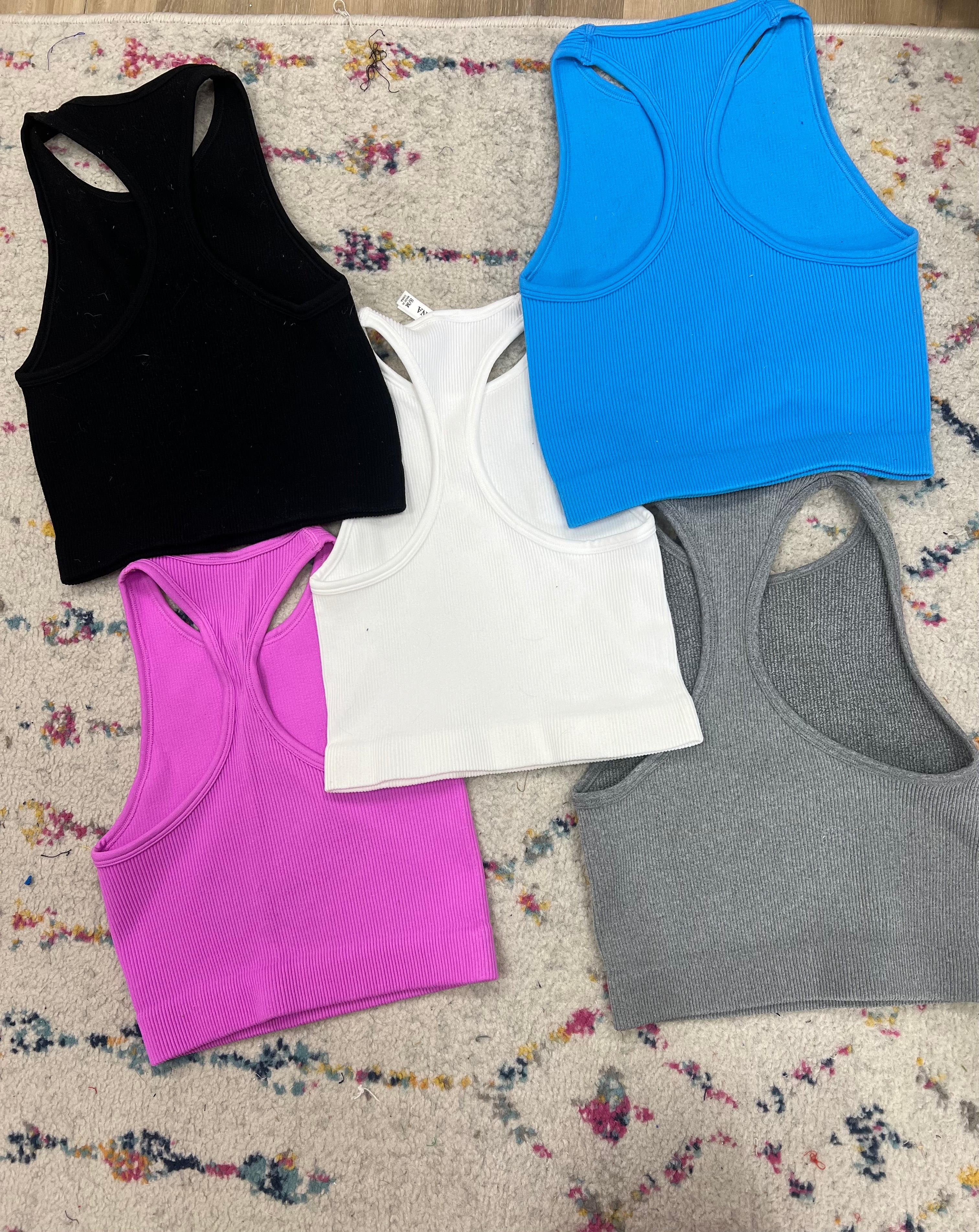 Ribbed Cropped Tank (5 colors)