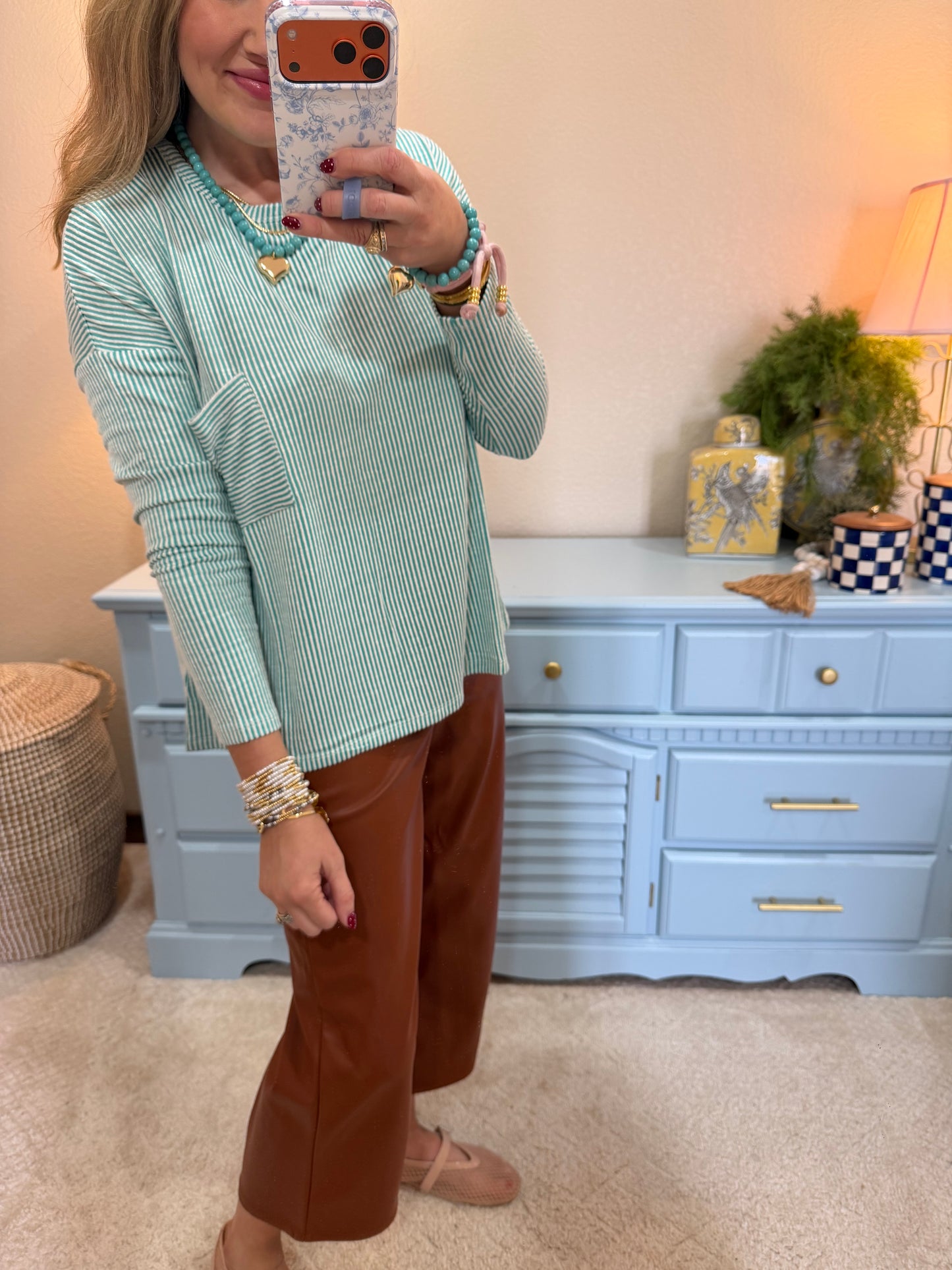 Judy Blue Spice Tummy Control Faux Leather Pants