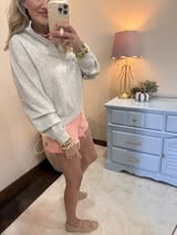 Gray Scuba Half Zip Pullover Sweatshirt