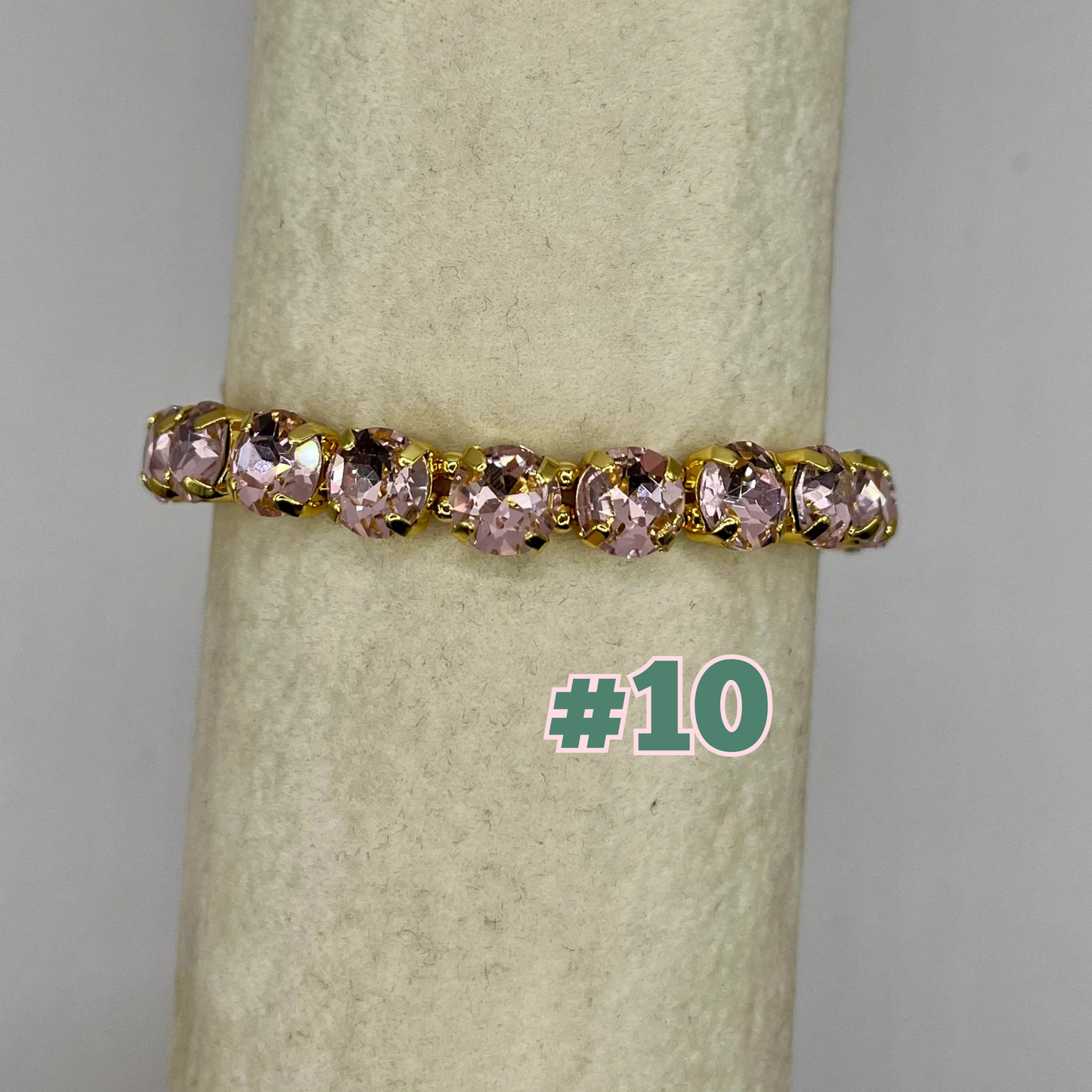 Luxe Crystal Stretchy Bracelet- 12 Colors