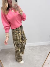 Taffy Pink Scuba Classic Crew Neck Sweatshirt