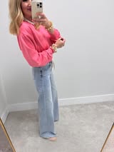 Taffy Pink Scuba Classic Crew Neck Sweatshirt